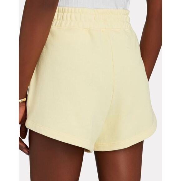 NWT Jonathan Simkhai Standard Evie Terry Sweat Shorts Lemon Women's Size XL - Picture 4 of 10